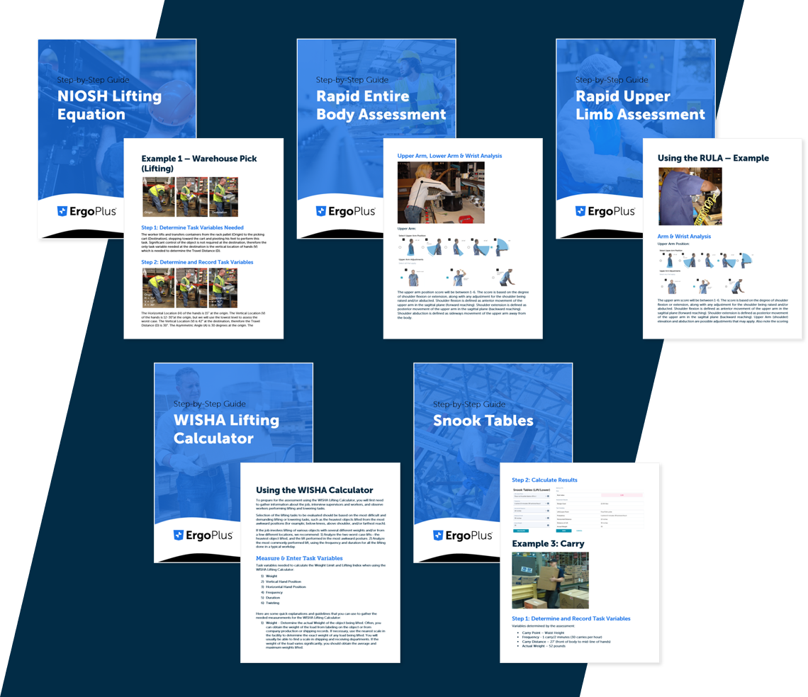 Ergonomic Assessment Guides Ergoplus 6804